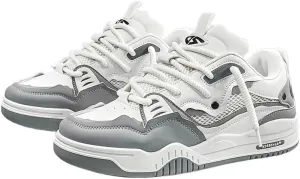 Comfy Street Skate Shoes - Non-Slip, Breathable, Lace-Up, Casual Sneakers with Soft Insoles for Men's Outdoor Activities, Hiking, and Daily Wear