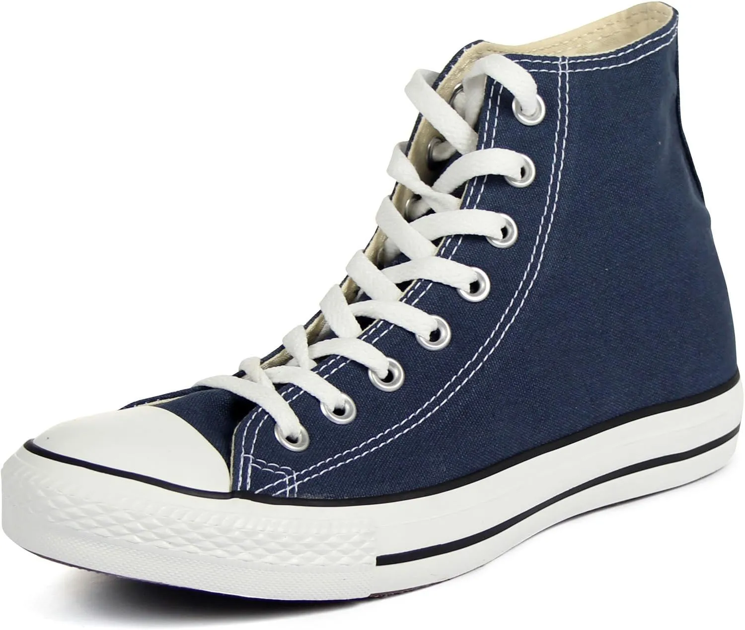 Converse Classic Chuck Taylor Basketball Sneakers-HI-TOP, Navy, 10 Men/12 Women
