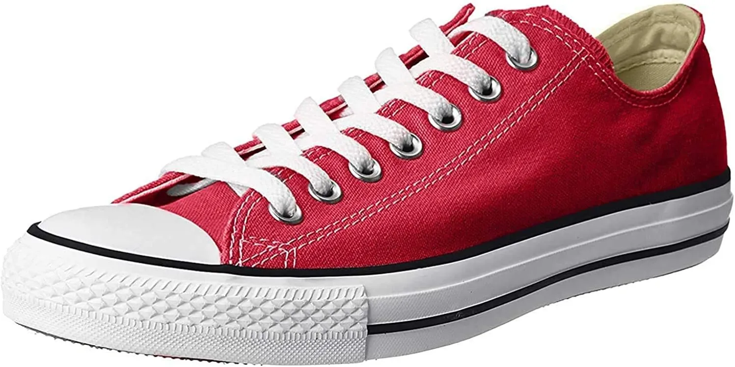 Converse Unisex Chuck Taylor All Star Ox Low Top Classic Red Sneakers - 11.5 B(M) US Women / 9.5 D(M) US Men