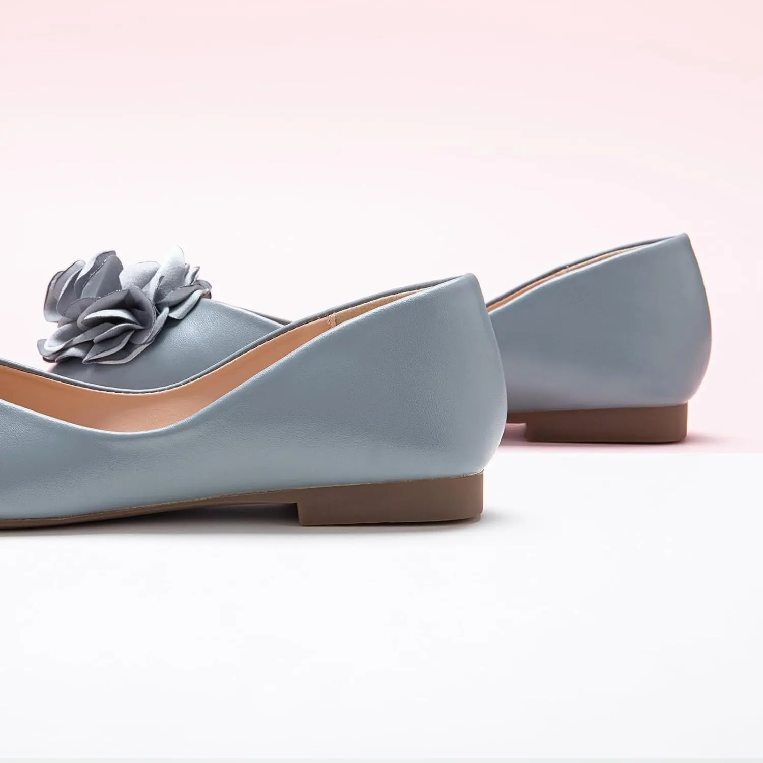C.Paravano Ballet Flats for Women | Womens Flats Shoes | Square Toe Flats| Women's Flats | Slip On Dress Shoes | Flower Shoes