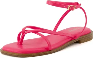 CUSHIONAIRE Women's Vida strappy flat sandal  Memory Foam and Wide Widths Available