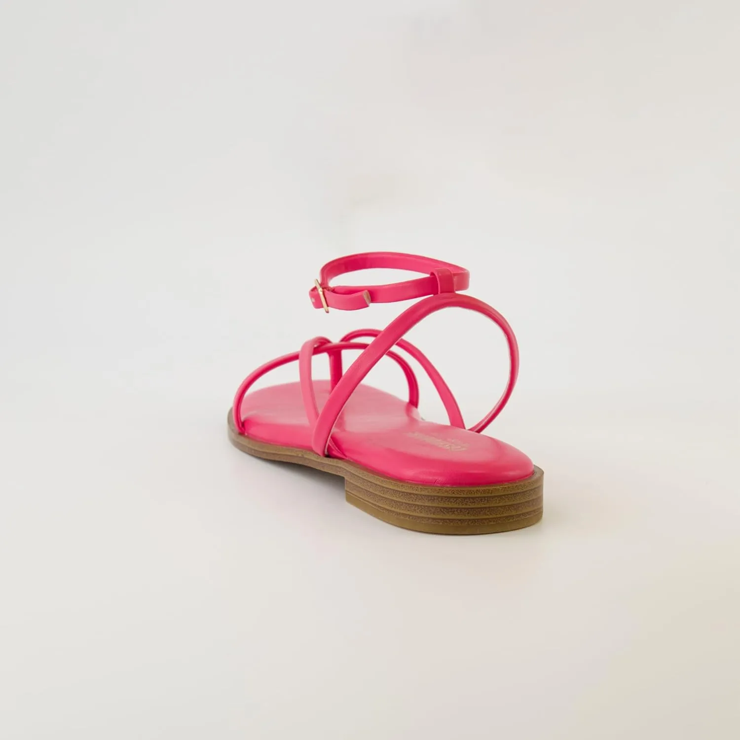 CUSHIONAIRE Women's Vida strappy flat sandal  Memory Foam and Wide Widths Available