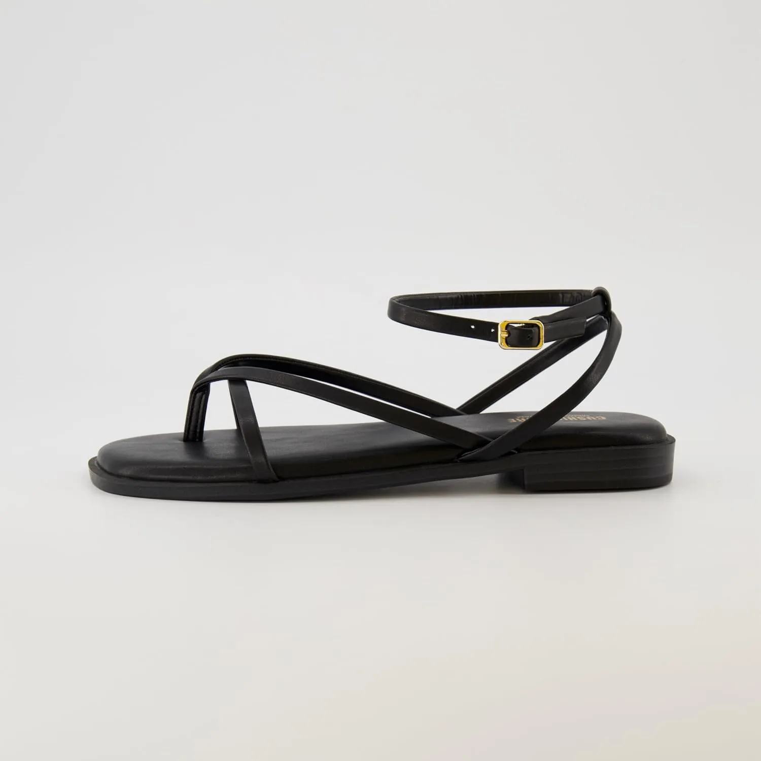 CUSHIONAIRE Women's Vida strappy flat sandal  Memory Foam and Wide Widths Available
