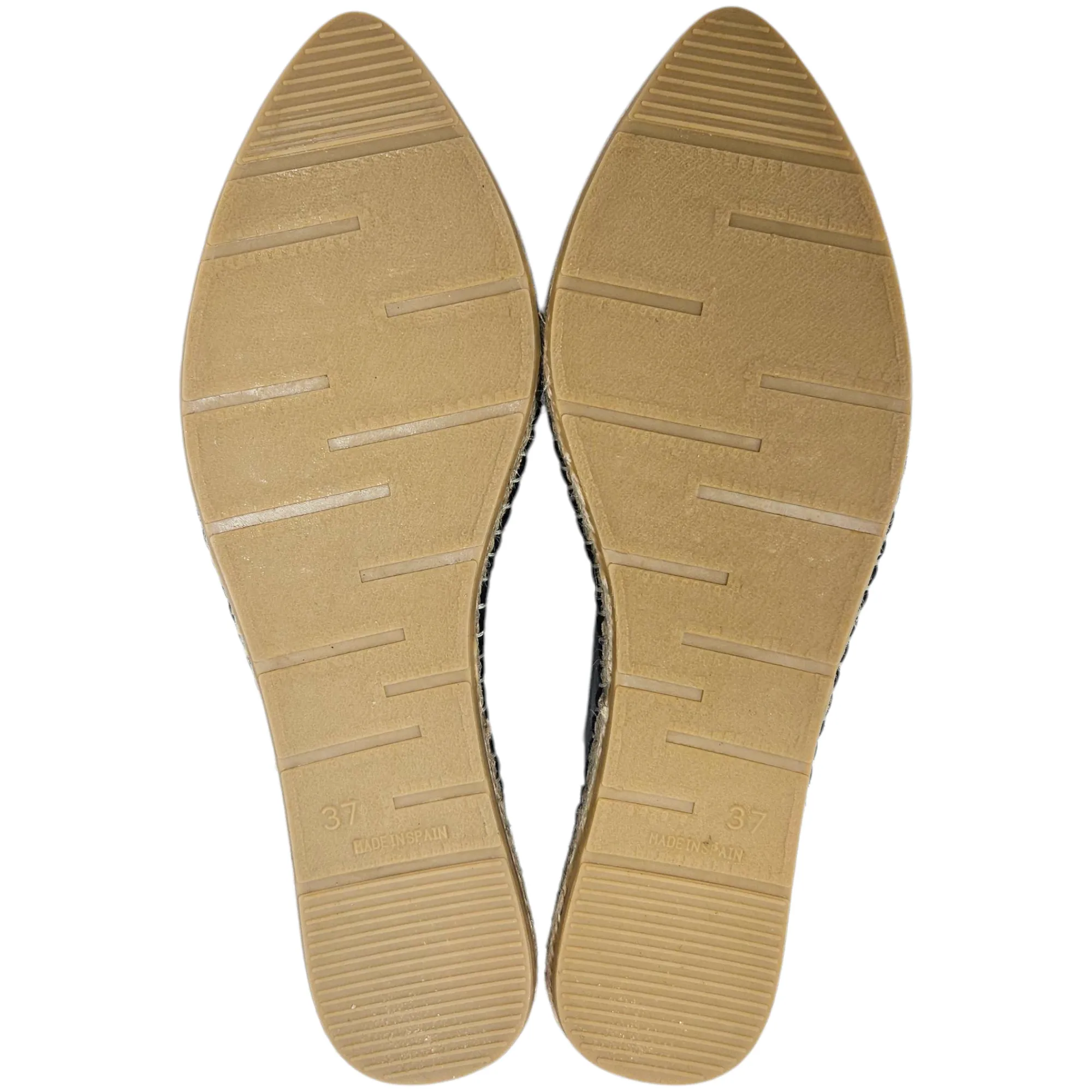 David Tyler Leather Slingback Espadrilles - Size 37/7