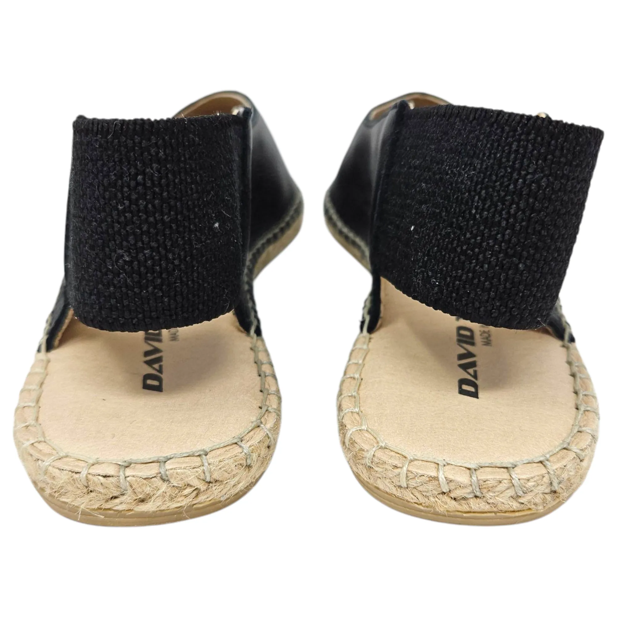 David Tyler Leather Slingback Espadrilles - Size 37/7