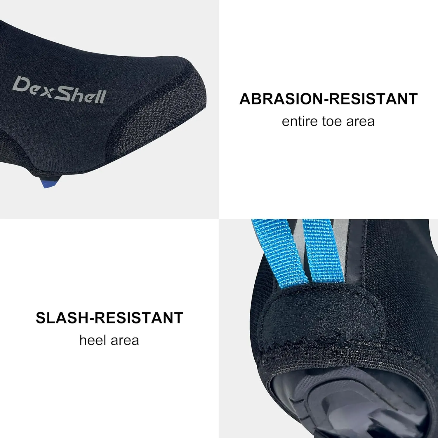 DexShell Cycling Shoe Covers for Men and Women, Showerproof & Windproof for Winter Road Cycling Biking Overshoes