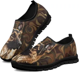 Dog Design Men Slip-on Shoes Loafers Low Top Casual Mesh Shoes with Arch Support Insole Business Work Outdoor Sneaker