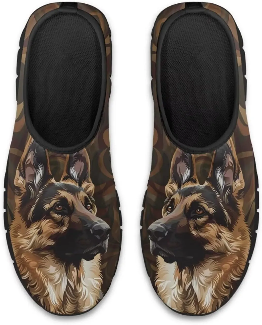 Dog Design Men Slip-on Shoes Loafers Low Top Casual Mesh Shoes with Arch Support Insole Business Work Outdoor Sneaker