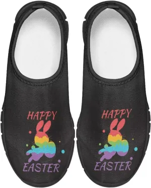 Doojoayie Easter Shoes for Girls Slip On Tennis Shoes Holiday Party Footwear
