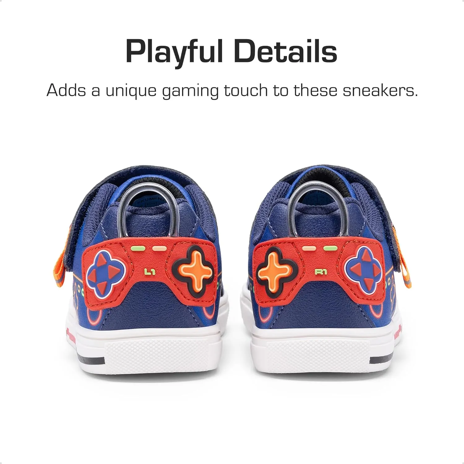 DREAM PAIRS Toddler Boys Sneakers Little Kids Shoes Playful Fun Cartoon Causal Walking Non-Slip Hook and Loop