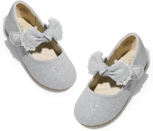 DREAM PAIRS Toddler Flower Girl Dress Shoes Little Girls Mary Janes Ballet Flats Ballerina Shoes Wedding Party