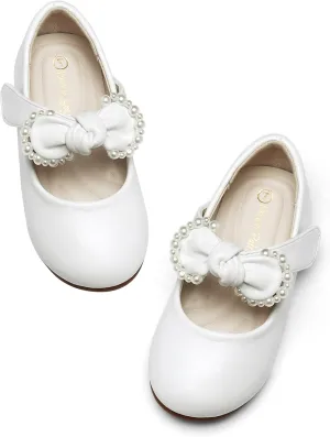 DREAM PAIRS Toddler Flower Girl Dress Shoes Little Girls Mary Janes Ballet Flats Ballerina Shoes Wedding Party