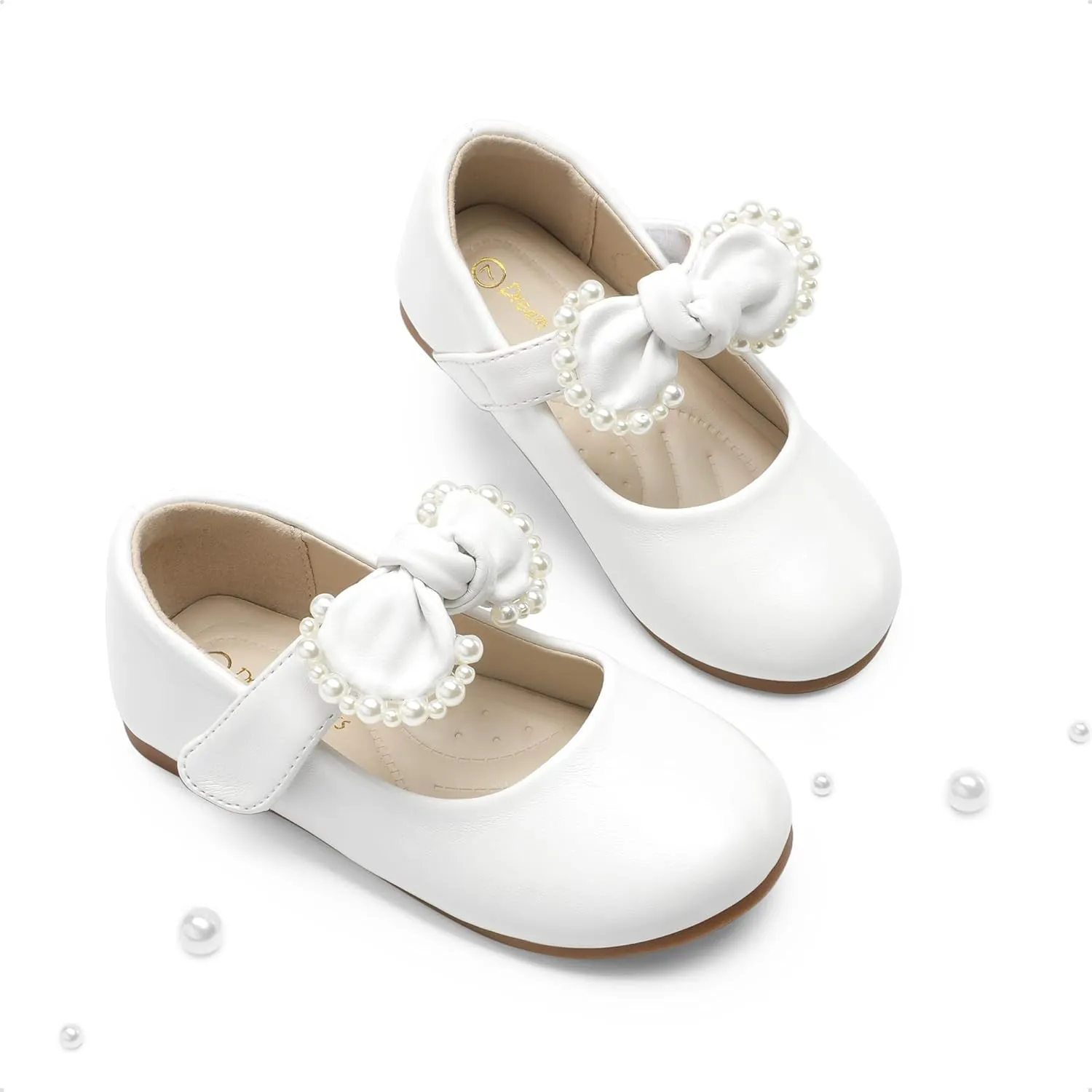 DREAM PAIRS Toddler Flower Girl Dress Shoes Little Girls Mary Janes Ballet Flats Ballerina Shoes Wedding Party
