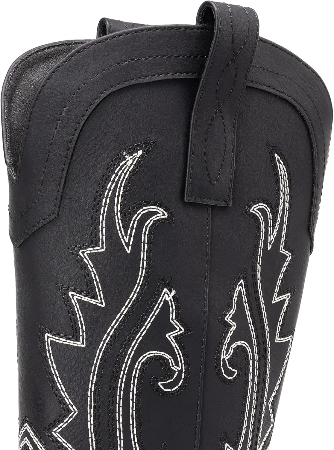 DREAM PAIRS Women's Cowboy Cowgirl Boots Embroidered Pointed Toe Low Heel Western Mid Calf Boot for Theme Party Country Concert