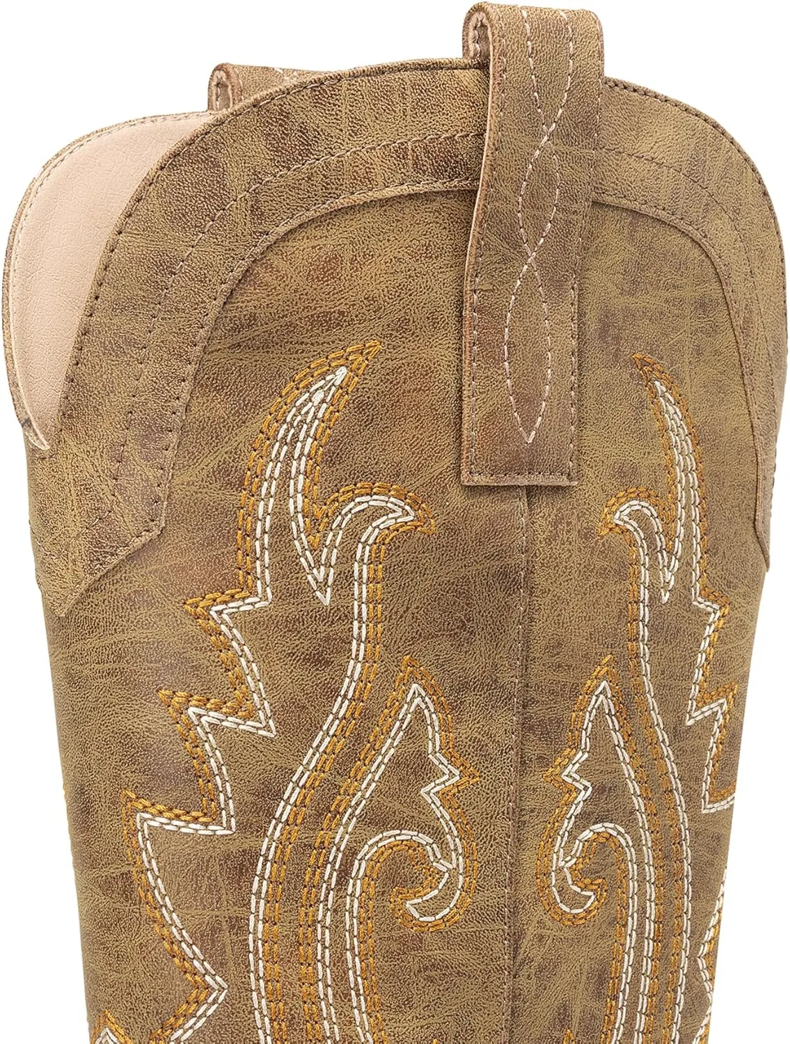 DREAM PAIRS Women's Cowboy Cowgirl Boots Embroidered Pointed Toe Low Heel Western Mid Calf Boot for Theme Party Country Concert