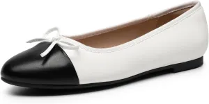 DREAM PAIRS Women's Flats, Round Toe Ballet Flats, Comfortable Slip-on Dressy Business Casual Work Office Ballerina Flat Dress Shoes