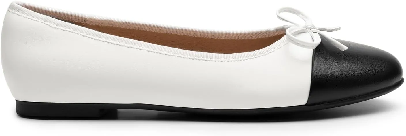 DREAM PAIRS Women's Flats, Round Toe Ballet Flats, Comfortable Slip-on Dressy Business Casual Work Office Ballerina Flat Dress Shoes