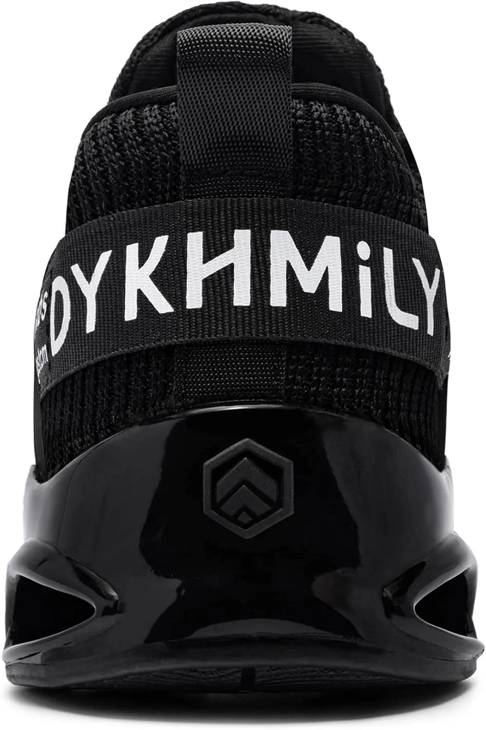 DYKHMATE Steel Toe Wide Shoes for Men Women Lightweight Safety Sneakers Fashion Work Shoes Comfortable Breathable Safety Toe Slip on Tennis Shoes