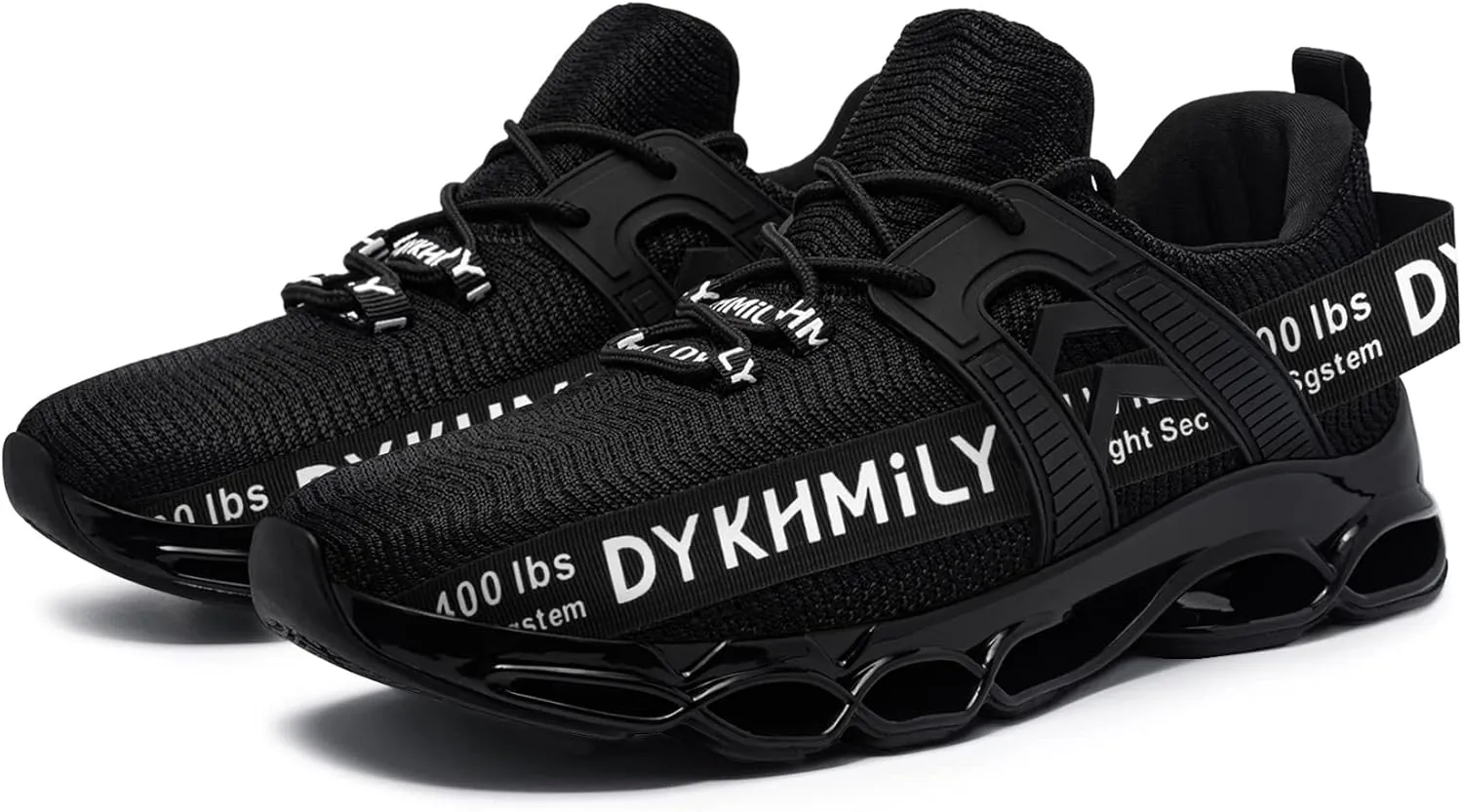 DYKHMATE Steel Toe Wide Shoes for Men Women Lightweight Safety Sneakers Fashion Work Shoes Comfortable Breathable Safety Toe Slip on Tennis Shoes