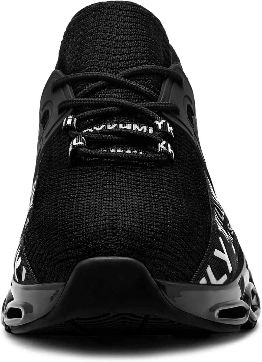 DYKHMATE Steel Toe Wide Shoes for Men Women Lightweight Safety Sneakers Fashion Work Shoes Comfortable Breathable Safety Toe Slip on Tennis Shoes