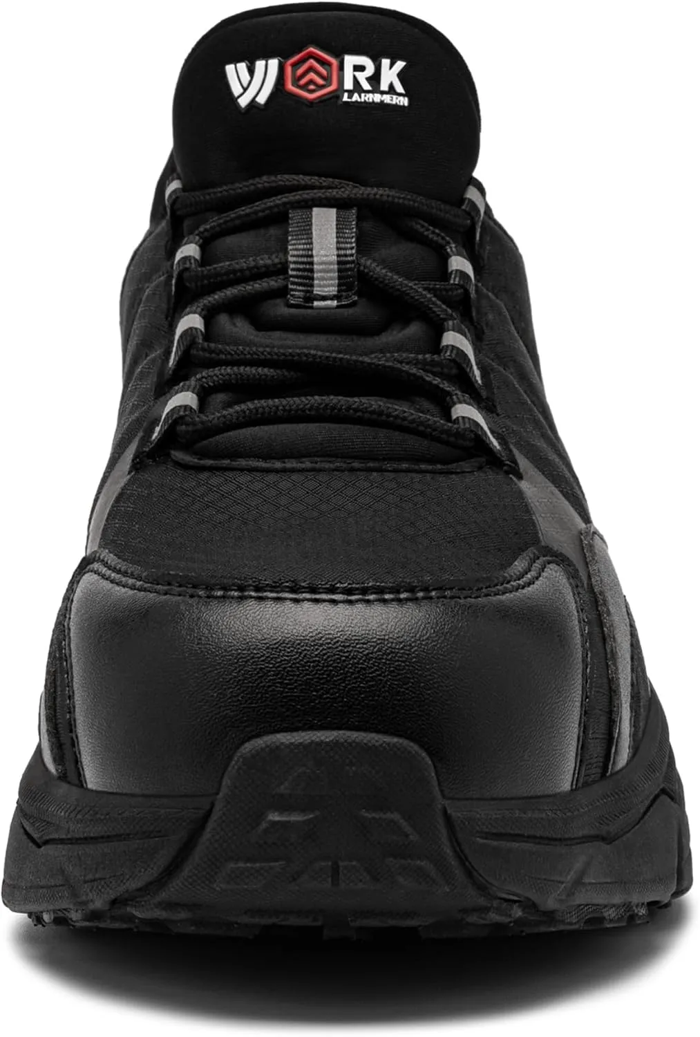 DYKHMATE Steel Toe Wide Shoes for Men Women Lightweight Safety Sneakers Fashion Work Shoes Comfortable Breathable Safety Toe Slip on Tennis Shoes