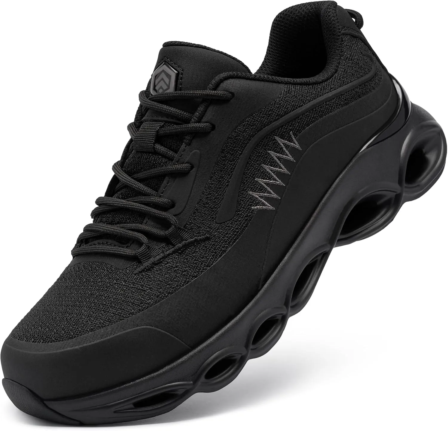 DYKHMATE Steel Toe Wide Shoes for Men Women Lightweight Safety Sneakers Fashion Work Shoes Comfortable Breathable Safety Toe Slip on Tennis Shoes