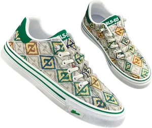 Ellniges]【Heart Canvas Shoes Men Breathable Summer Casual Sneakers Non-Slip Soft Sole Lightweight Slip-On | Gym Walking Running | Wedding Party Office Travel Multi-Scene Footwear (Ramadan Ready)