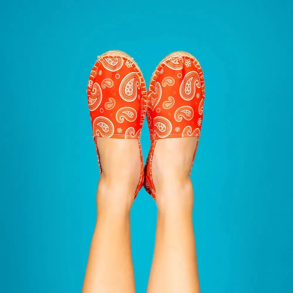 Espadrille Bandana rouge