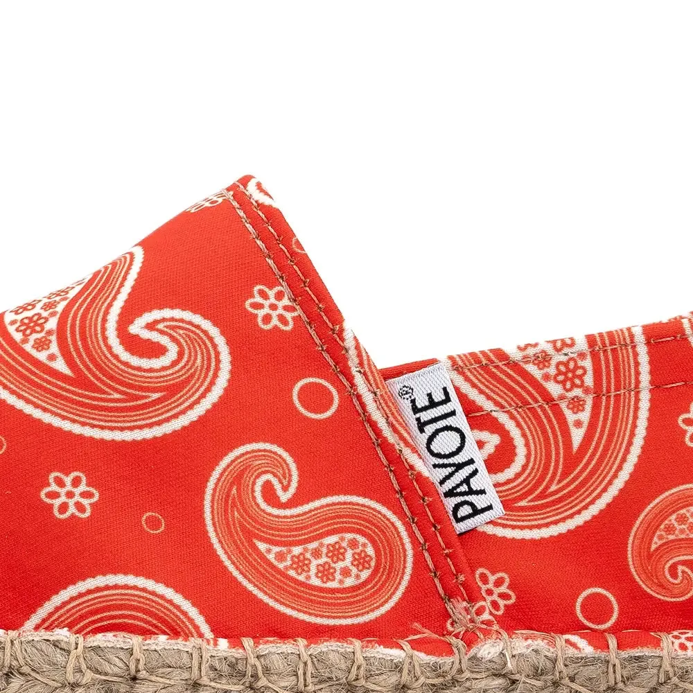 Espadrille Bandana rouge
