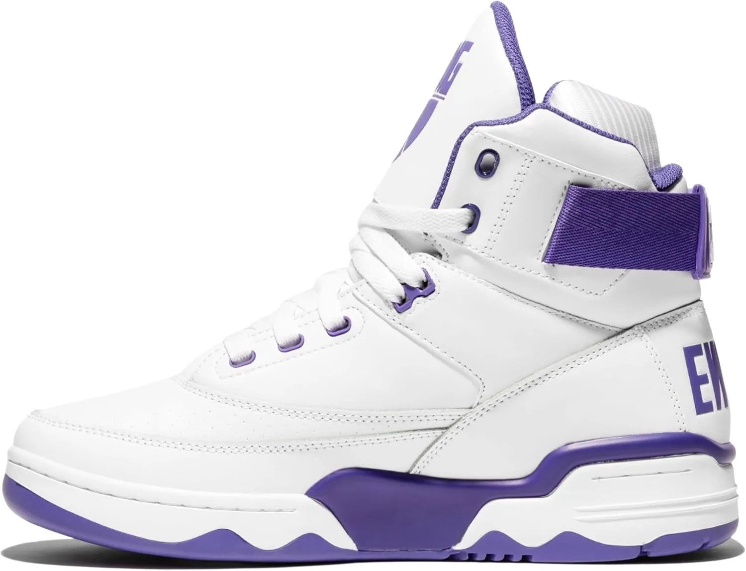 Ewing Patrick Athletics 33 Hi White Ultraviolet – Retro High-Top Basketball Sneakers