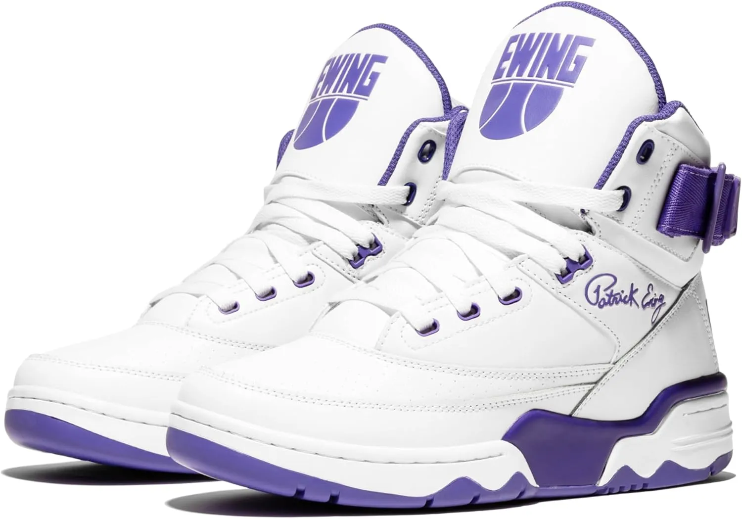 Ewing Patrick Athletics 33 Hi White Ultraviolet – Retro High-Top Basketball Sneakers