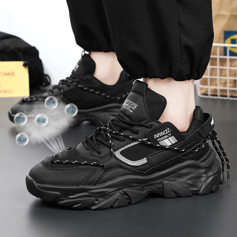 Fashion Lightweight Mesh Casual Chunky Sneakers Breathable Platform Jogging Walking Shoes