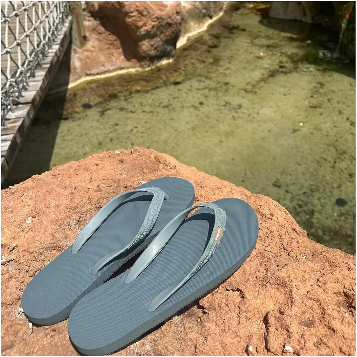 Feelgoodz Mens Classicz Rubber Flip-Flops - Waterprooof, 100% Natural Rubber & All-Vegan Sandals, Fair Trade Certified Slippers, Consciously Sourced & Artisan-Crafted