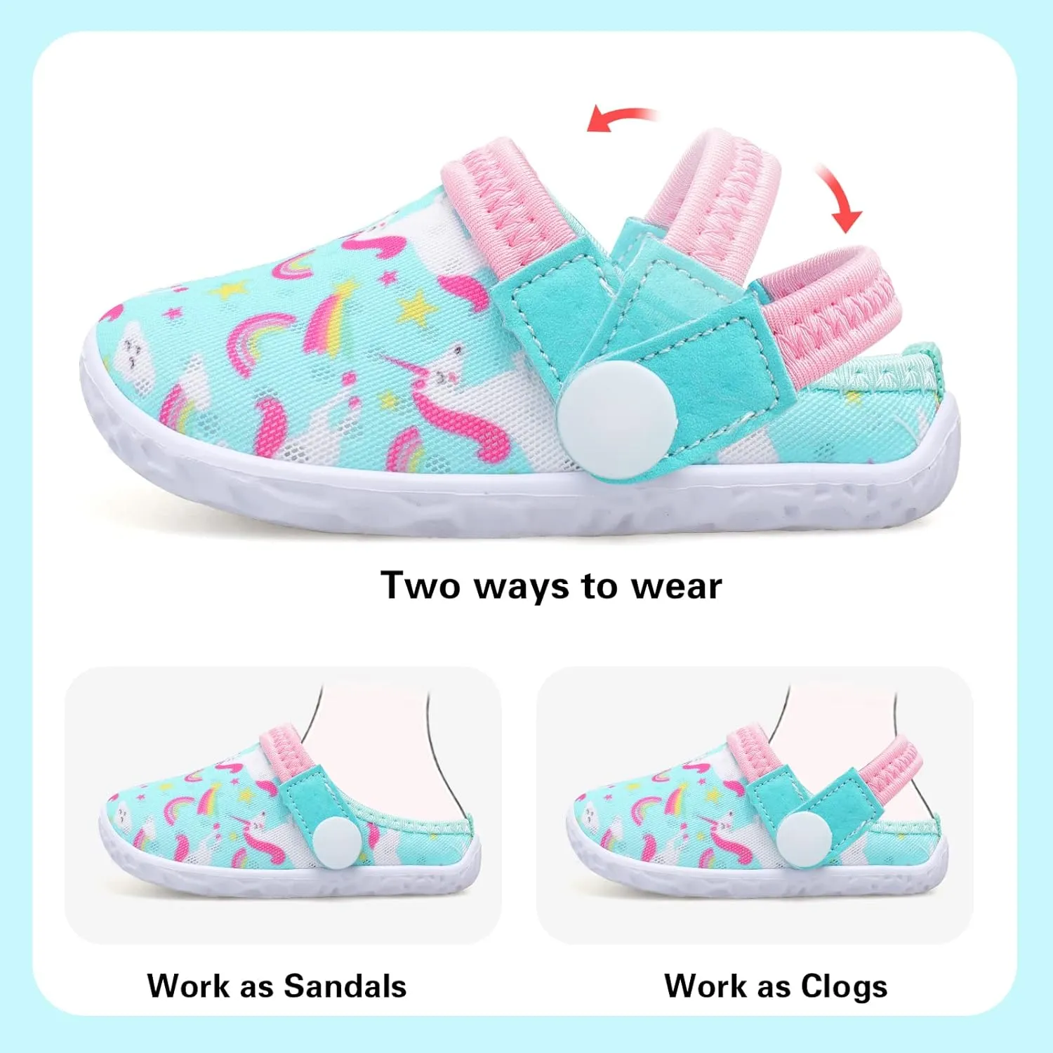 FEETCITY Baby Girl Boys Sandals Slippers Infant First Walker Shoes Summer Crib Shoes