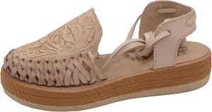 Fiesta Brands Mexican Sandals Huaraches Mexicanos for Woman Lace Up Shoes Alpargatas