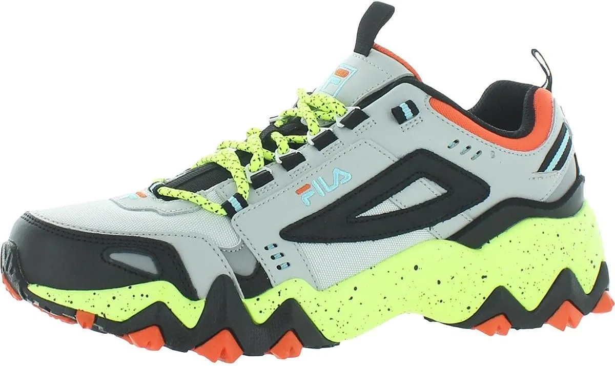Fila Mens Oakmont TR Leather Workout Hiking Shoes Gray 8.5 Medium (D)