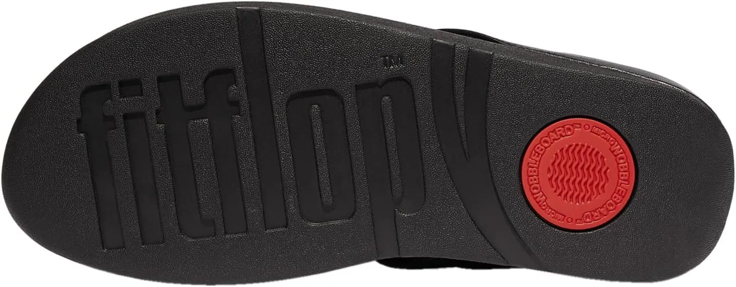 FitFlop Women's Fino Resin-Hoop Leather Toe-Post Sandals Wedge