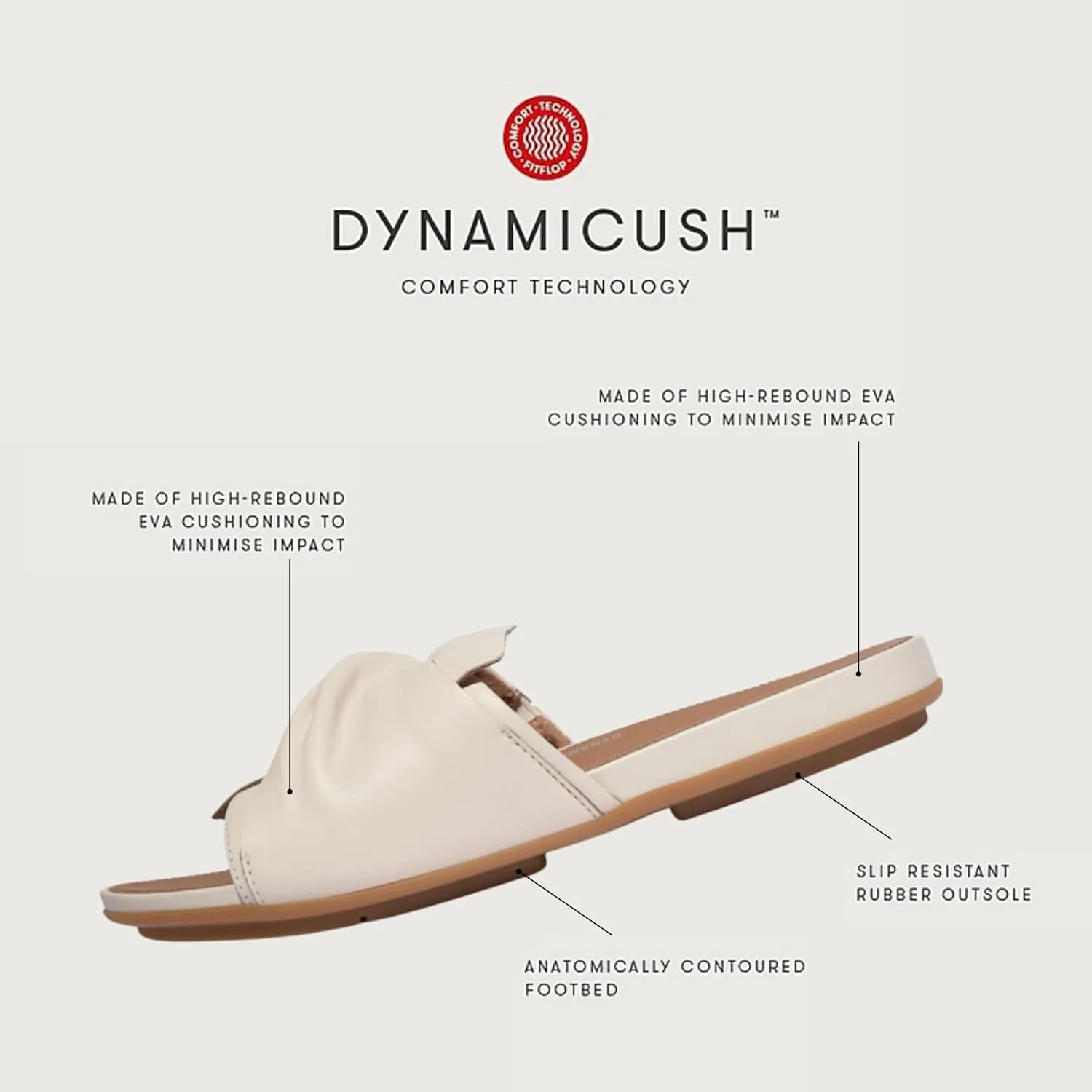 FitFlop Women's Gracie Soft-Twist Leather Slides Wedge Sandal
