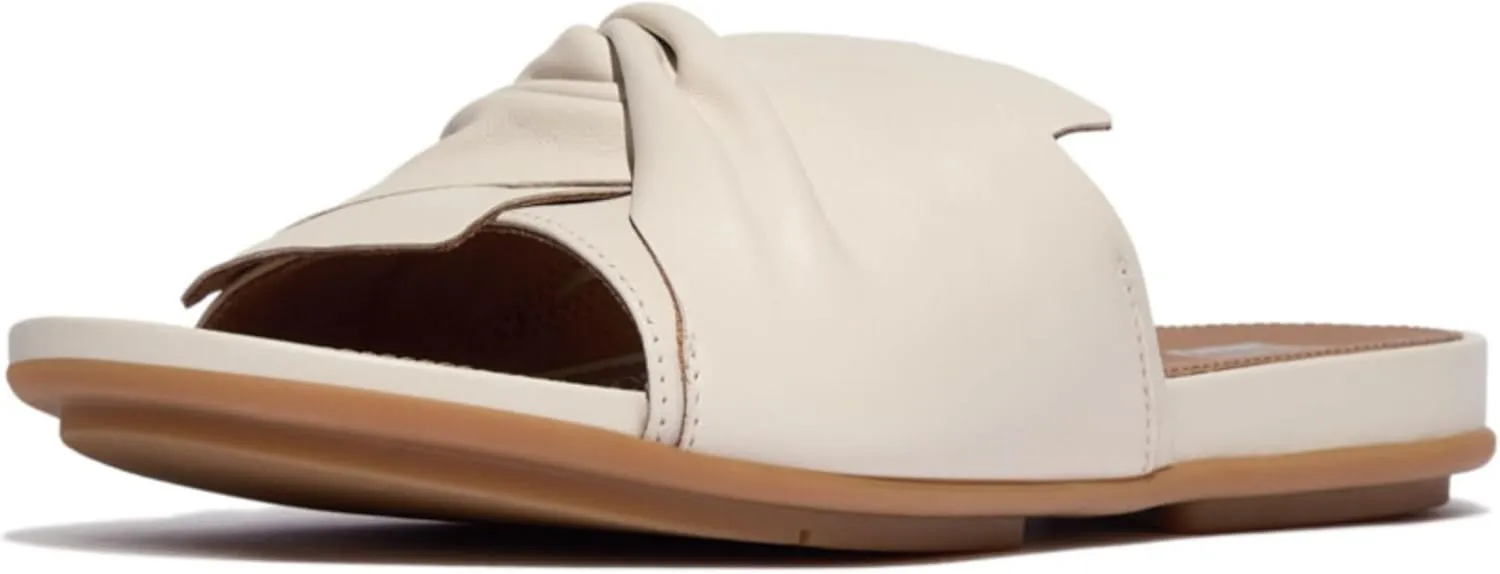 FitFlop Women's Gracie Soft-Twist Leather Slides Wedge Sandal