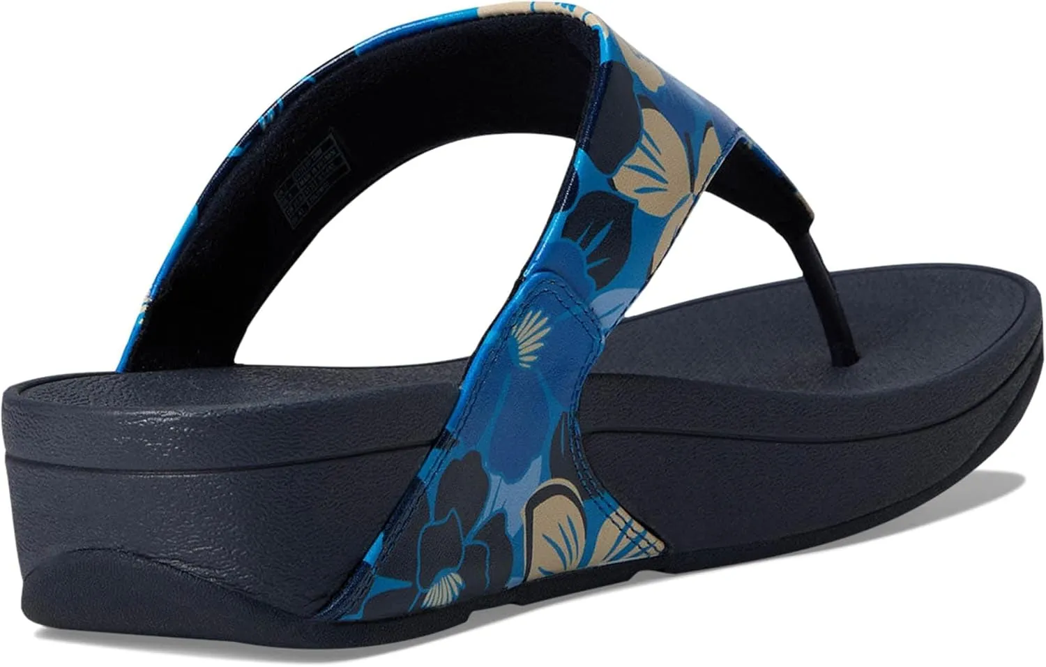 FitFlop Women's Lulu Flowerz Leather Toe-Post Sandals Wedge