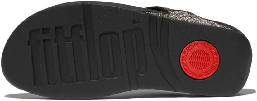 FitFlop Women's Lulu Multi-Tonal Glitter Toe-Post Sandals Wedge