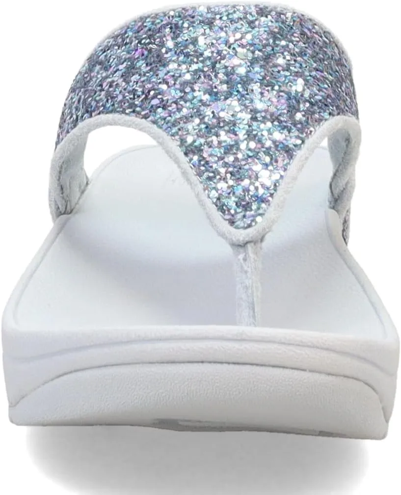 FitFlop Women's Lulu Multi-Tonal Glitter Toe-Post Sandals Wedge