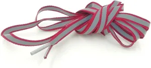 Flat Reflective Runner Shoe Laces Safety Luminous Glowing Shoelaces Unisex for Sport Basketball Canvas Replacements (Color : Red, Size : 120cm)