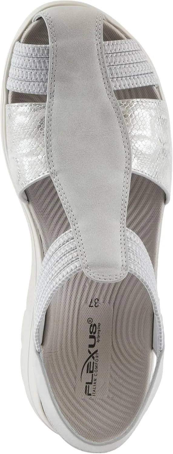 Flexus Women's DAMARI Ankle Strap Fisherman Sandals – Breathable Design, Arch Support, and Shock-Absorbent Outsole