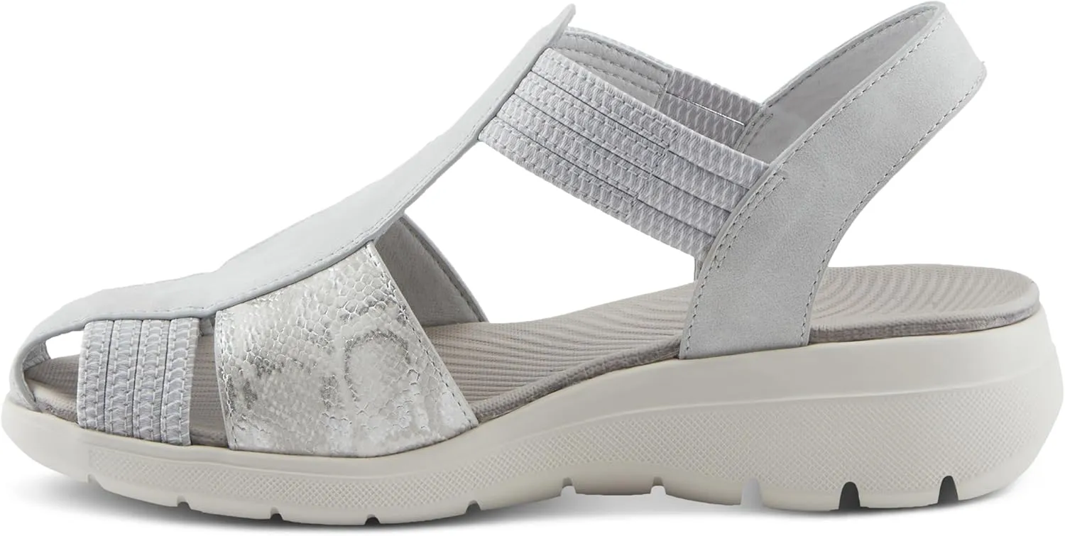 Flexus Women's DAMARI Ankle Strap Fisherman Sandals – Breathable Design, Arch Support, and Shock-Absorbent Outsole