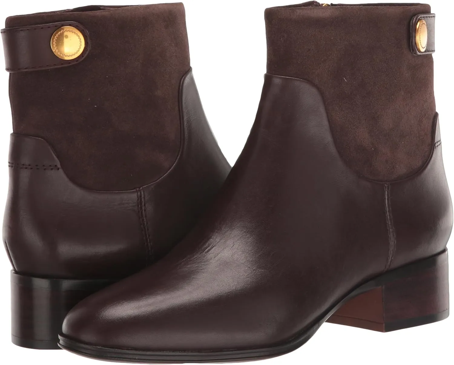 Franco Sarto Women's Jessica Low Heel Ankle Booties Boot