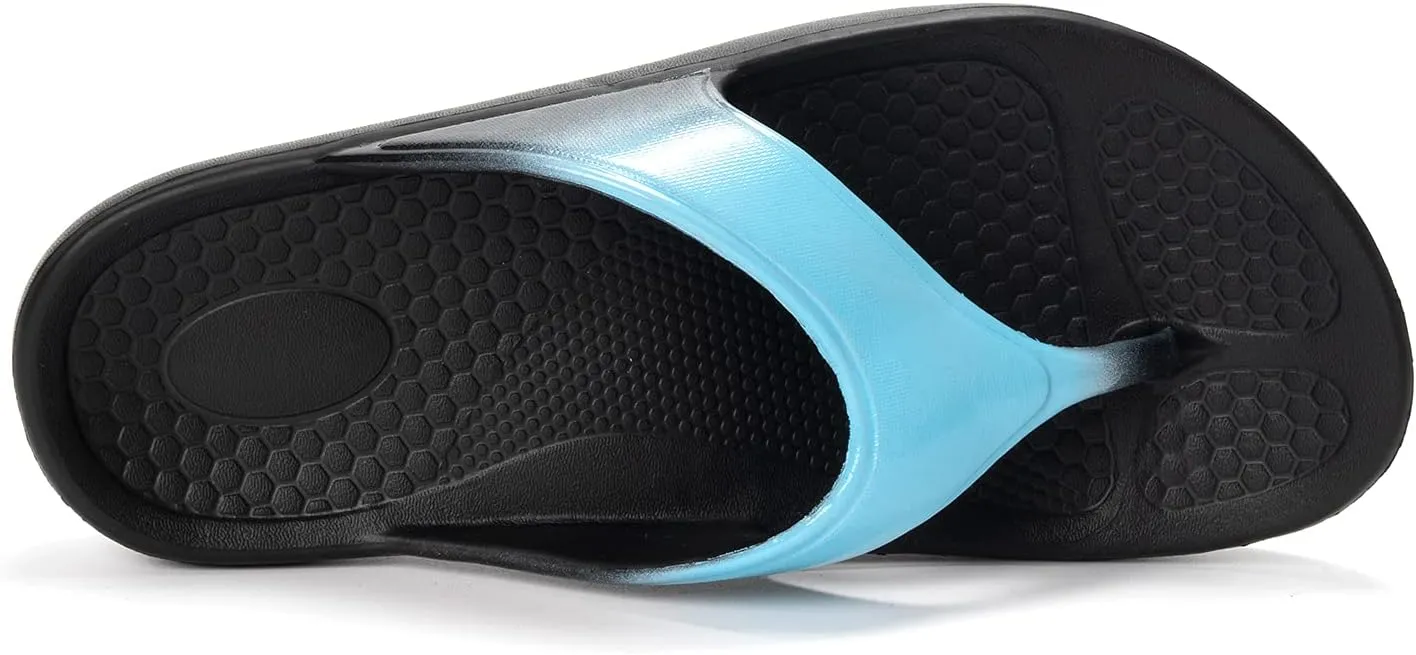 FUNKYMONKEY Women's Thong Flip Flop Ultra Soft Arch Support Sandals