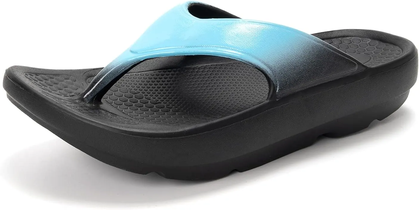FUNKYMONKEY Women's Thong Flip Flop Ultra Soft Arch Support Sandals