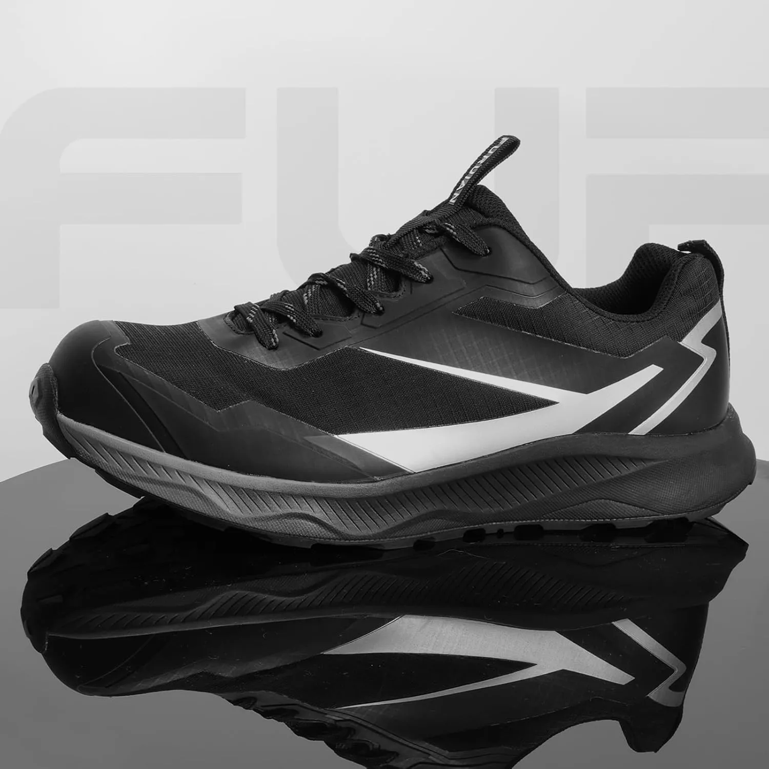 Furuian Composite Toe Shoes for Men Safety Work Shoes for Men Non Slip Rubber Outsole and Puncture Proof Kevlar Midsole Comfortable Safey Work Sneakers