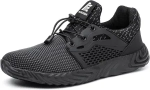 Furuian Steel Toe Indestructible Shoes Men Women Lightweight Puncture Resistant Safety Work Shoes Sneakers for Construction Working Breathable
